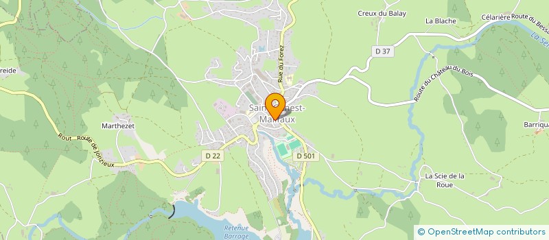 localisation de l'entreprise MONSIEUR PHILIPPE RIVOIRE  SAINT-GENEST-MALIFAUX