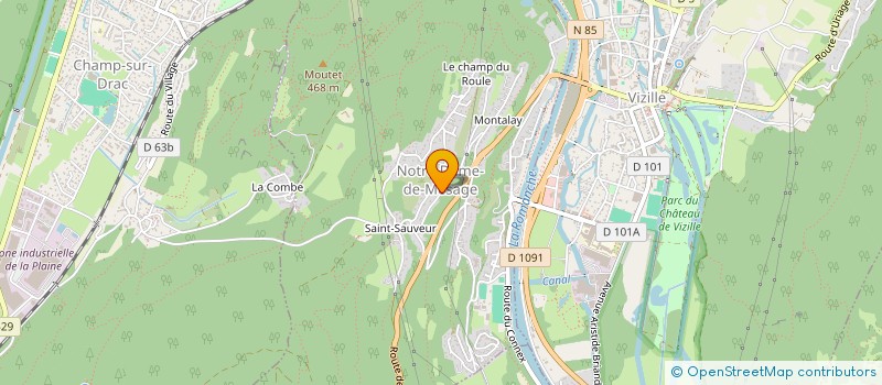 localisation de l'entreprise MONSIEUR PHILIPPE RIZZI  NOTRE-DAME-DE-MESAGE