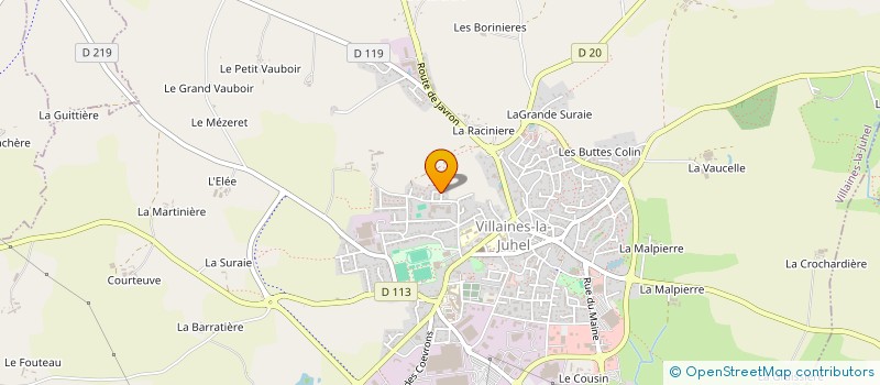 localisation de l'entreprise MONSIEUR PHILIPPE ROBART  VILLAINES-LA-JUHEL