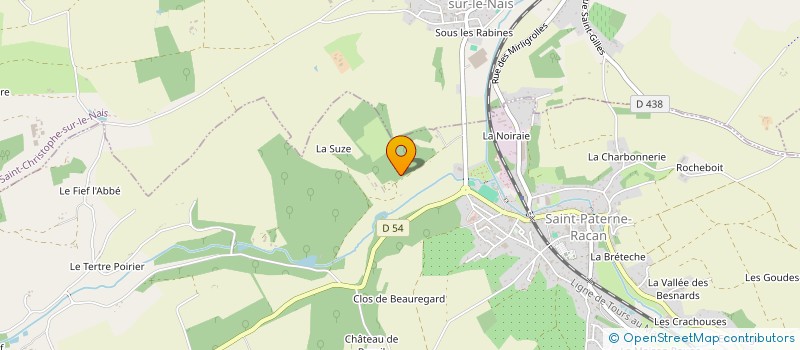 localisation de l'entreprise MONSIEUR PHILIPPE ROBERT  SAINT-PATERNE-RACAN