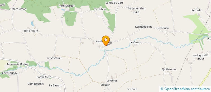 localisation de l'entreprise MONSIEUR PHILIPPE ROBIC  CLEGUEREC