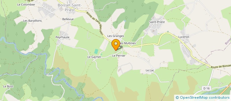 localisation de l'entreprise MONSIEUR PHILIPPE ROBIN  BOISSET-SAINT-PRIEST