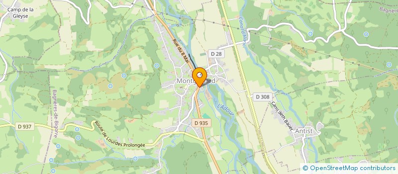 localisation de l'entreprise MONSIEUR PHILIPPE ROBINEAU  MONTGAILLARD