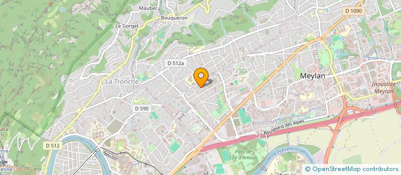 localisation de l'entreprise MONSIEUR PHILIPPE ROCHAS  MEYLAN