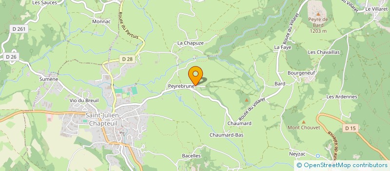 localisation de l'entreprise MONSIEUR PHILIPPE ROCHE  SAINT-JULIEN-CHAPTEUIL