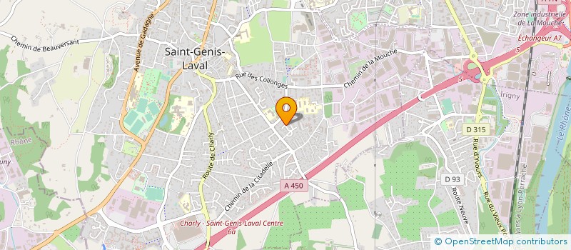 localisation de l'entreprise MONSIEUR PHILIPPE ROCHE à SAINT-GENIS-LAVAL