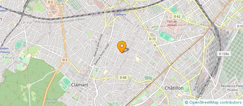 localisation de l'entreprise MONSIEUR PHILIPPE RODE-COUPEAU à CLAMART