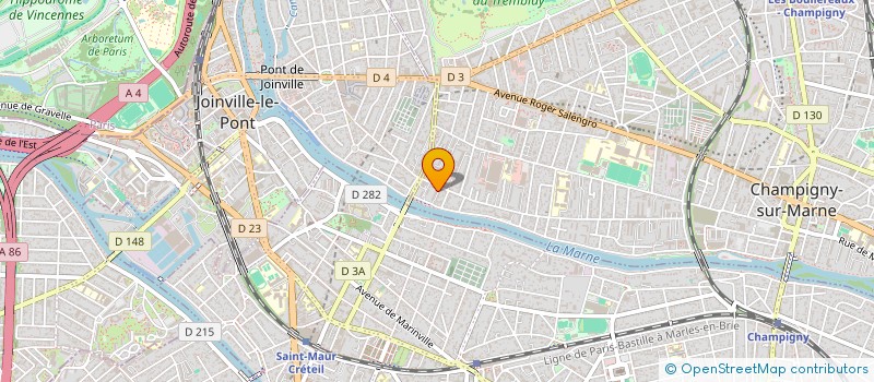 localisation de l'entreprise MONSIEUR PHILIPPE RODRIGUES PEREIRA à CHAMPIGNY-SUR-MARNE