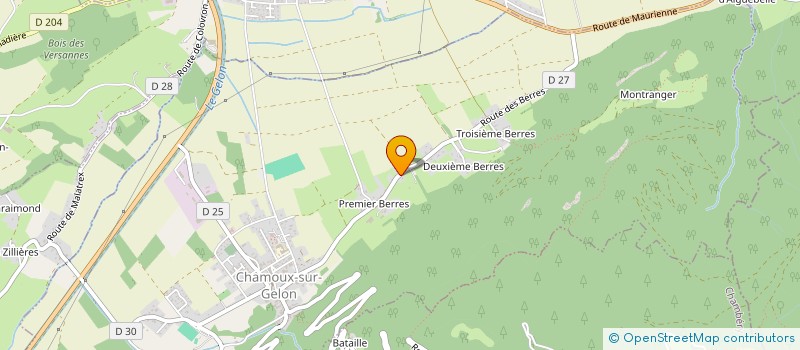 localisation de l'entreprise MONSIEUR PHILIPPE ROEA  CHAMOUX-SUR-GELON