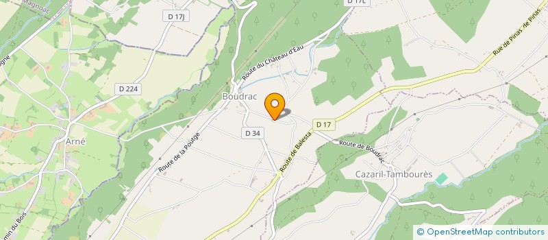 localisation de l'entreprise MONSIEUR PHILIPPE ROGER  BOUDRAC