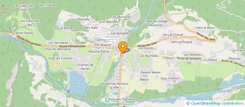 localisation de l'entreprise MONSIEUR PHILIPPE ROINARD  TANINGES