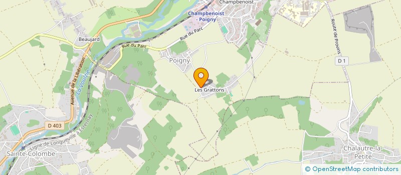 localisation de l'entreprise MONSIEUR PHILIPPE ROLLET  POIGNY