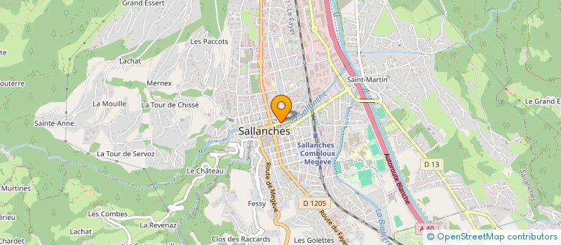 localisation de l'entreprise MONSIEUR PHILIPPE ROLLIER  SALLANCHES