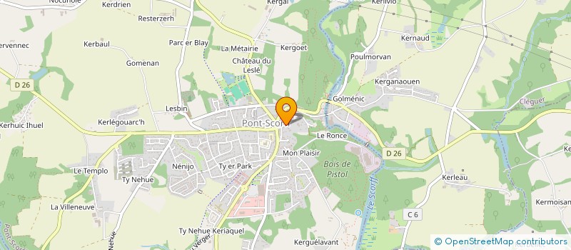 localisation de l'entreprise MONSIEUR PHILIPPE RONDEAU  PONT-SCORFF