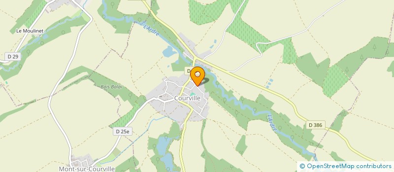localisation de l'entreprise MONSIEUR PHILIPPE RONSEAUX  COURVILLE
