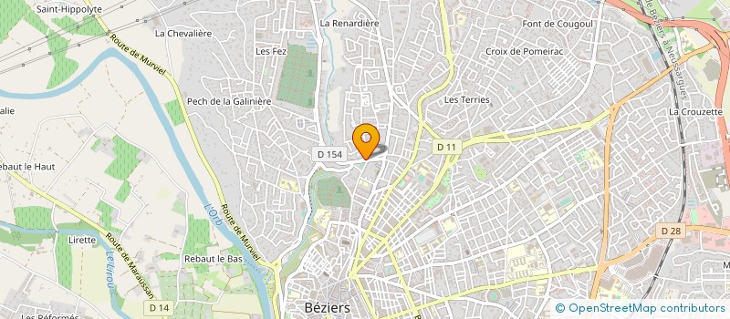 localisation de l'entreprise MONSIEUR PHILIPPE ROSIERES à BEZIERS