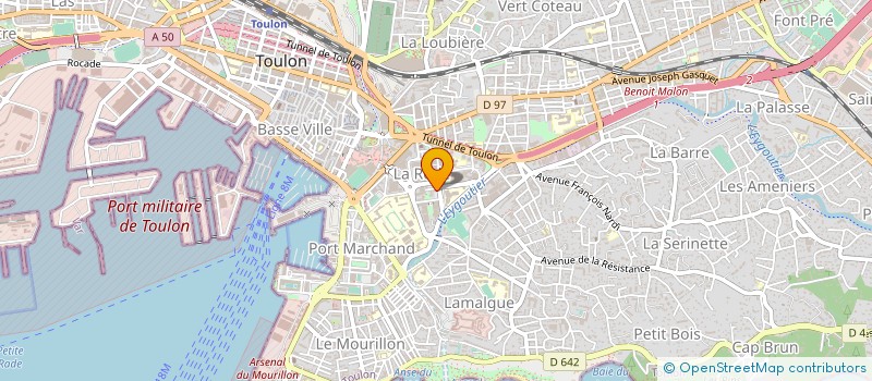 localisation de l'entreprise MONSIEUR PHILIPPE ROSIQUE à TOULON
