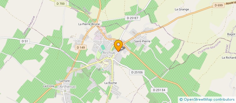 localisation de l'entreprise MONSIEUR PHILIPPE ROSSIPON  ARCHIAC