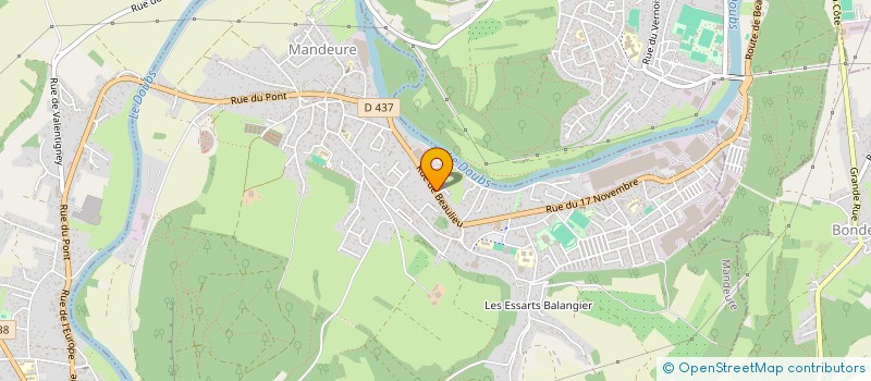 localisation de l'entreprise MONSIEUR PHILIPPE ROTTNER  MANDEURE