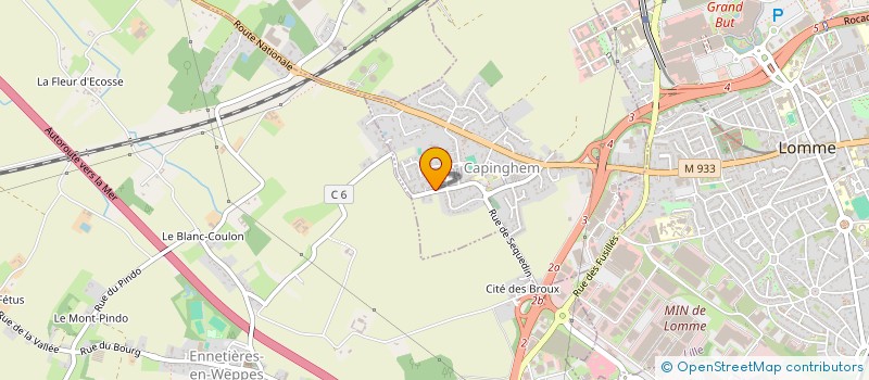 localisation de l'entreprise MONSIEUR PHILIPPE ROUBLIQUE à CAPINGHEM