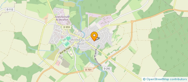 localisation de l'entreprise MONSIEUR PHILIPPE ROUCHOUSE  MIREBEAU-SUR-BEZE