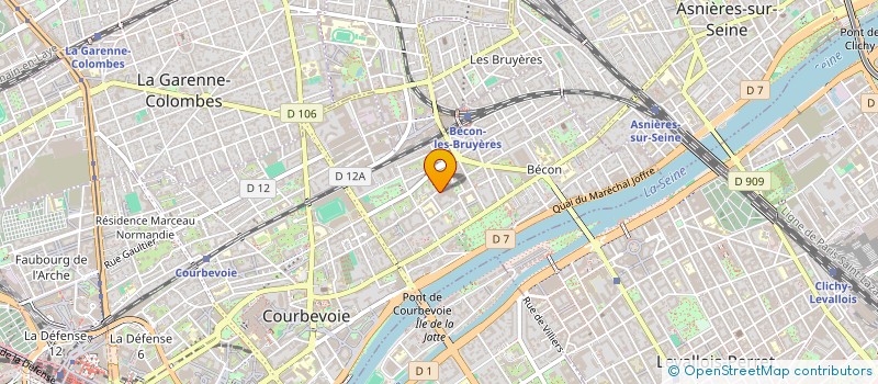 localisation de l'entreprise MONSIEUR PHILIPPE ROUDILLON à COURBEVOIE