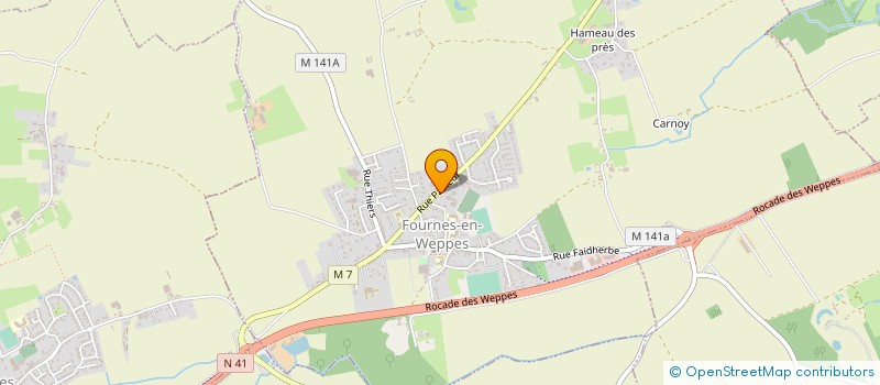 localisation de l'entreprise MONSIEUR PHILIPPE ROUGEE  FOURNES-EN-WEPPES