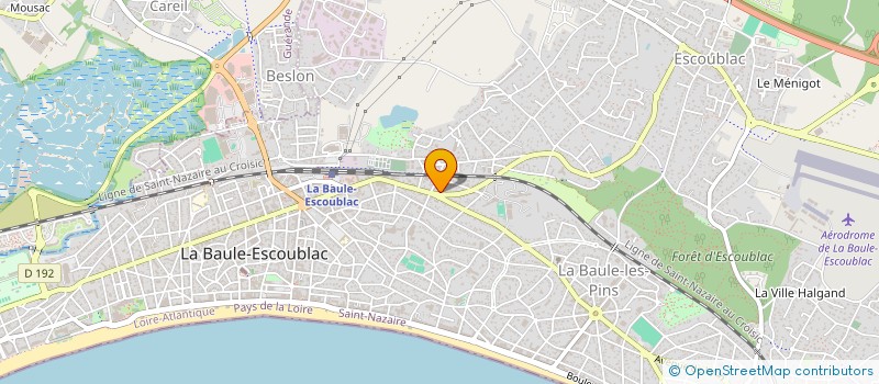 localisation de l'entreprise MONSIEUR PHILIPPE ROUGER à LA BAULE-ESCOUBLAC