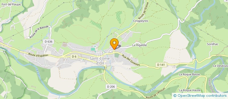 localisation de l'entreprise MONSIEUR PHILIPPE ROUJET  SAINT-COME-D'OLT