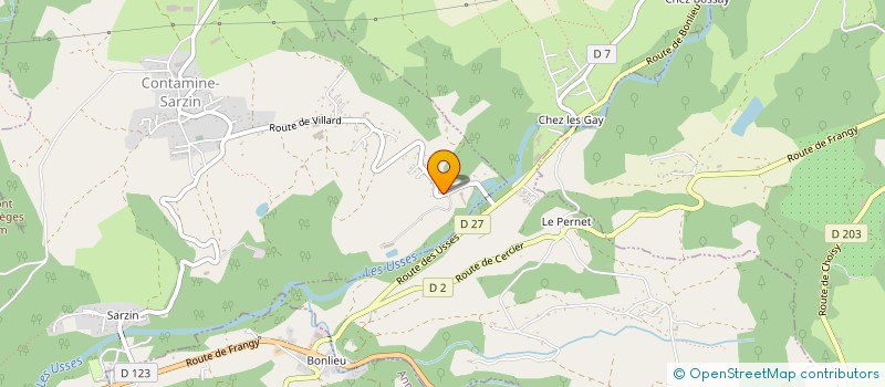 localisation de l'entreprise MONSIEUR PHILIPPE ROULIN  CONTAMINE-SARZIN