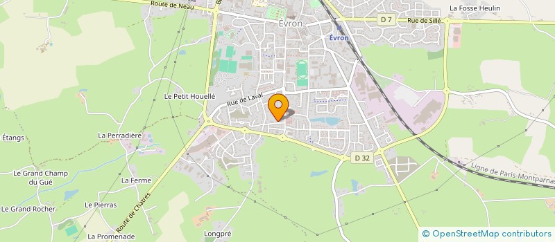 localisation de l'entreprise MONSIEUR PHILIPPE ROULLAND  EVRON