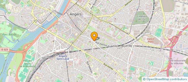 localisation de l'entreprise MONSIEUR PHILIPPE ROULLIN à ANGERS