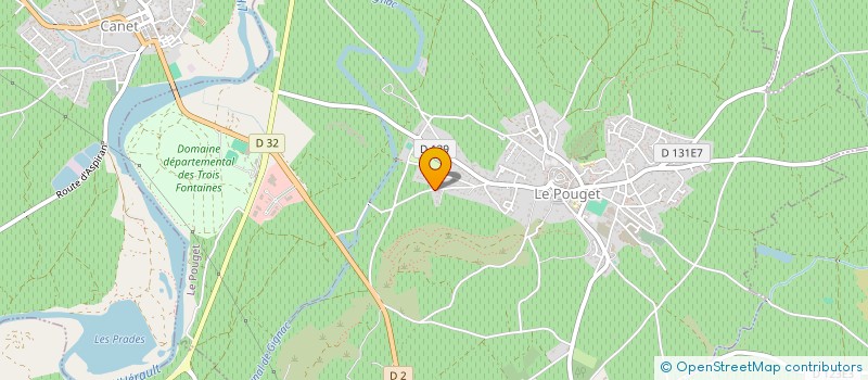 localisation de l'entreprise MONSIEUR PHILIPPE ROUME  LE POUGET