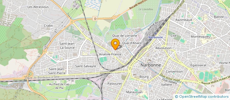 localisation de l'entreprise MONSIEUR PHILIPPE ROURE à NARBONNE