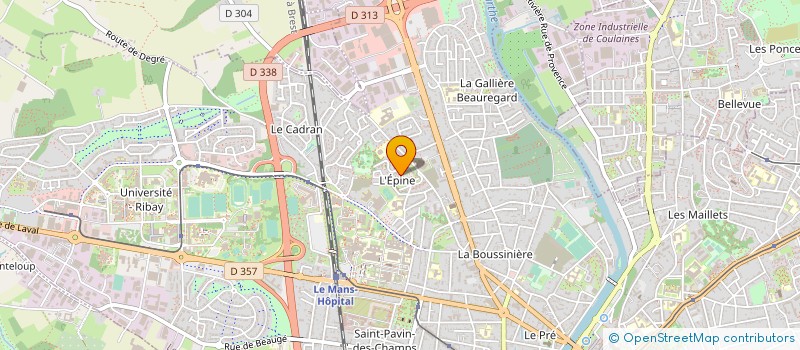 localisation de l'entreprise MONSIEUR PHILIPPE ROUSSEAU à LE MANS
