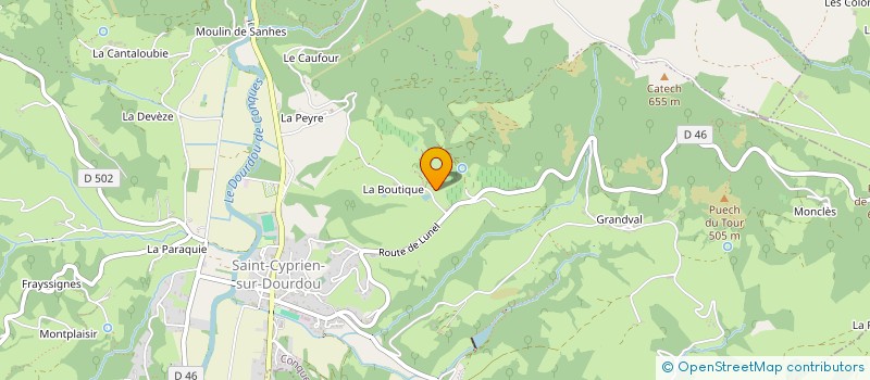 localisation de l'entreprise MONSIEUR PHILIPPE ROUSSEAU à CONQUES-EN-ROUERGUE
