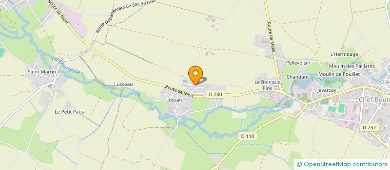 localisation de l'entreprise MONSIEUR PHILIPPE ROUSSEAU  CHEF-BOUTONNE