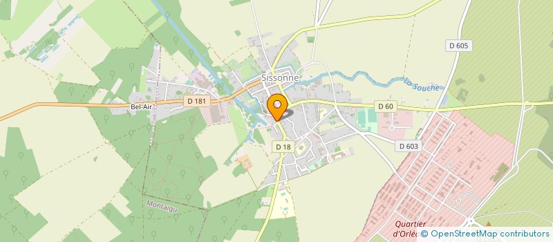 localisation de l'entreprise MONSIEUR PHILIPPE ROUSSEAUX  SISSONNE