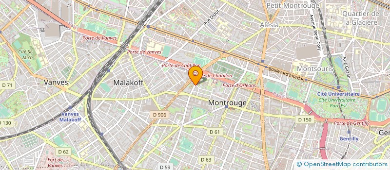 localisation de l'entreprise MONSIEUR PHILIPPE ROUSSEL  MONTROUGE