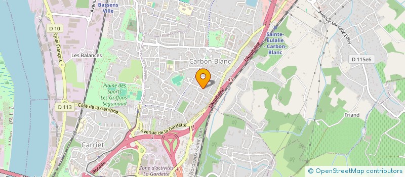 localisation de l'entreprise MONSIEUR PHILIPPE ROUSSET à CARBON-BLANC