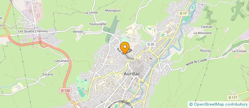 localisation de l'entreprise MONSIEUR PHILIPPE ROUSSIES à AURILLAC