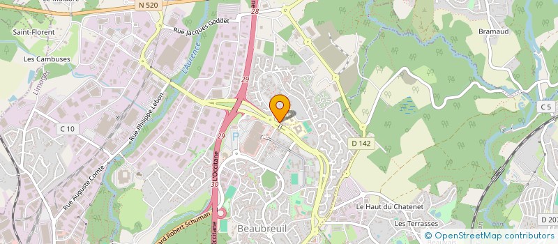 localisation de l'entreprise MONSIEUR PHILIPPE ROUTARD à LIMOGES