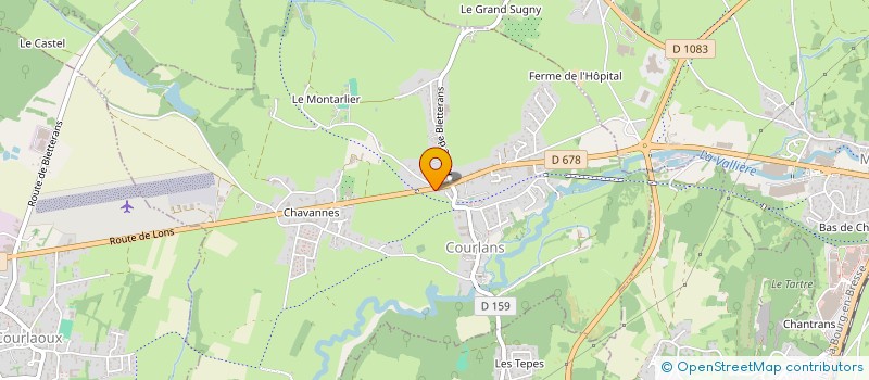 localisation de l'entreprise MONSIEUR PHILIPPE ROUTHIER  COURLANS