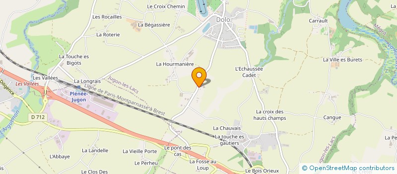 localisation de l'entreprise MONSIEUR PHILIPPE ROUVRAIS à JUGON-LES-LACS