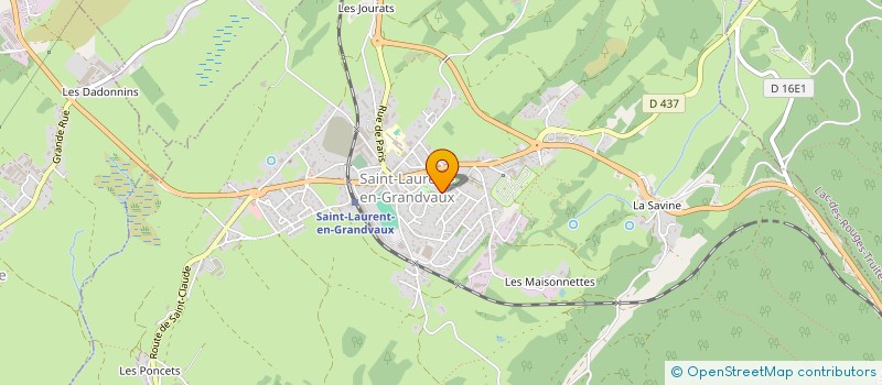localisation de l'entreprise MONSIEUR PHILIPPE ROUX à SAINT-LAURENT-EN-GRANDVAUX