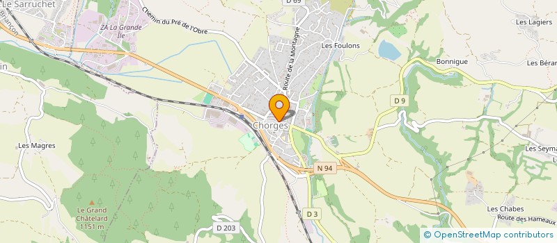 localisation de l'entreprise MONSIEUR PHILIPPE ROUX à CHORGES