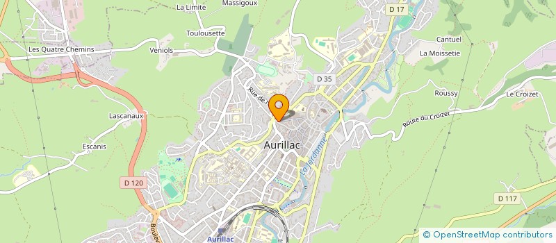 localisation de l'entreprise MONSIEUR PHILIPPE ROUX à AURILLAC