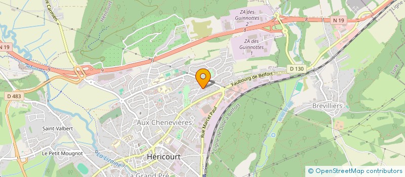 localisation de l'entreprise MONSIEUR PHILIPPE ROXIN  HERICOURT