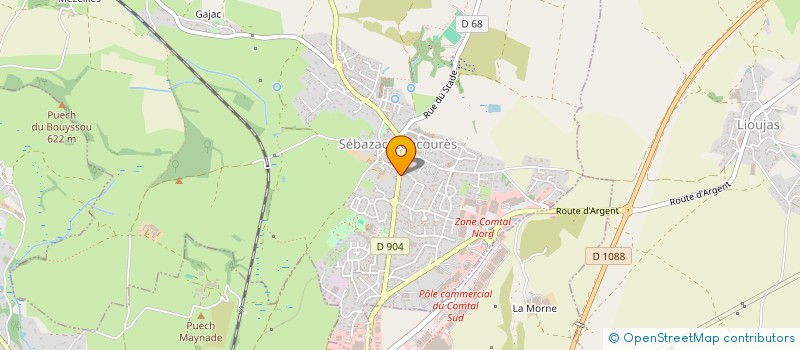 localisation de l'entreprise MONSIEUR PHILIPPE ROY à SEBAZAC-CONCOURES