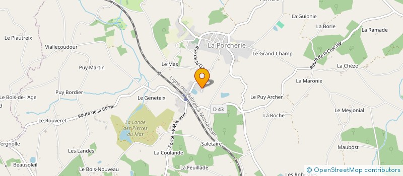 localisation de l'entreprise MONSIEUR PHILIPPE ROY à LA PORCHERIE